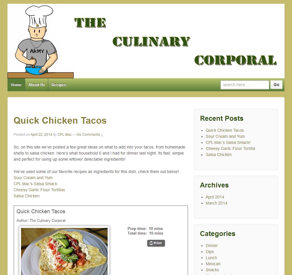 The Culinary Corporal